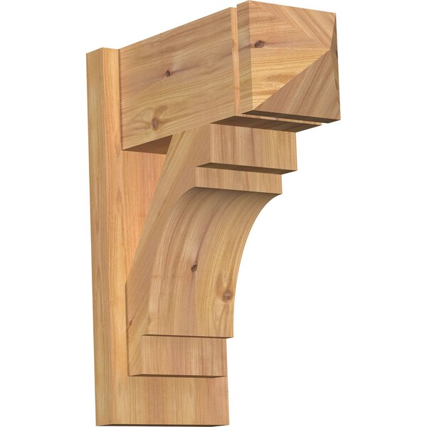 Ekena Millwork Merced Arts & Crafts Smooth Outlooker, Western Red Cedar, 7 1/2"W x 16"D x 20"H OUT08X16X20MRC03SWR - main